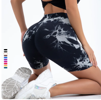 Women's Tie Dye Fitness Shorts